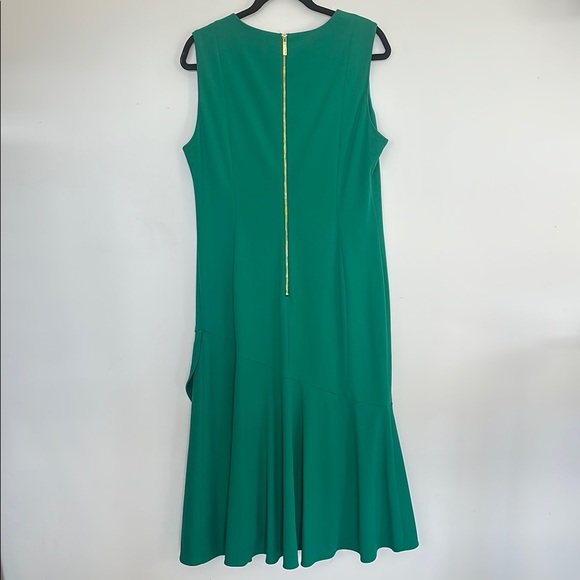 Calvin Klein Green Ruffled Sheath Mini Dress 14 - Picture 7 of 8